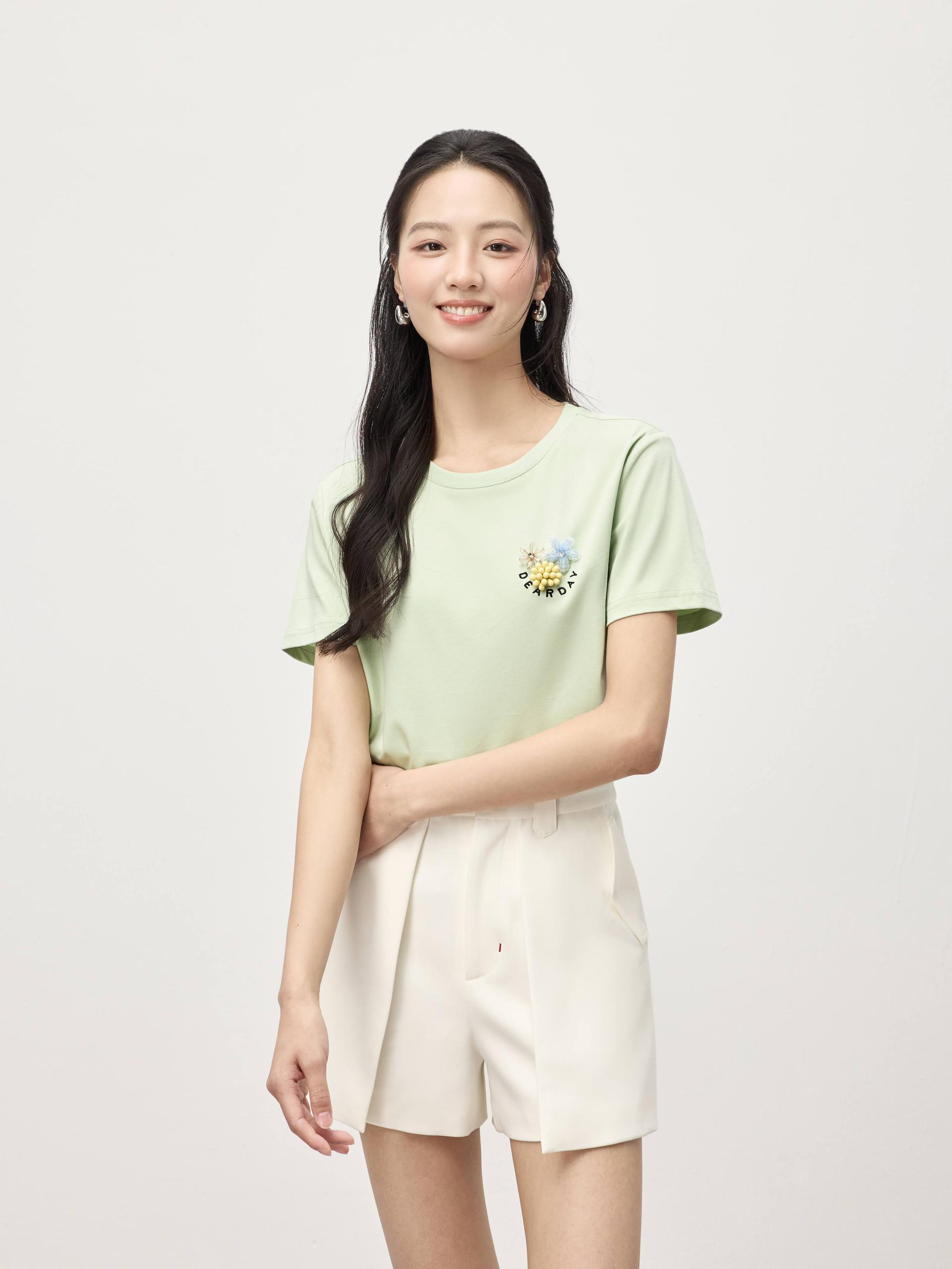 刺绣Dearday 字样上衣 T0781