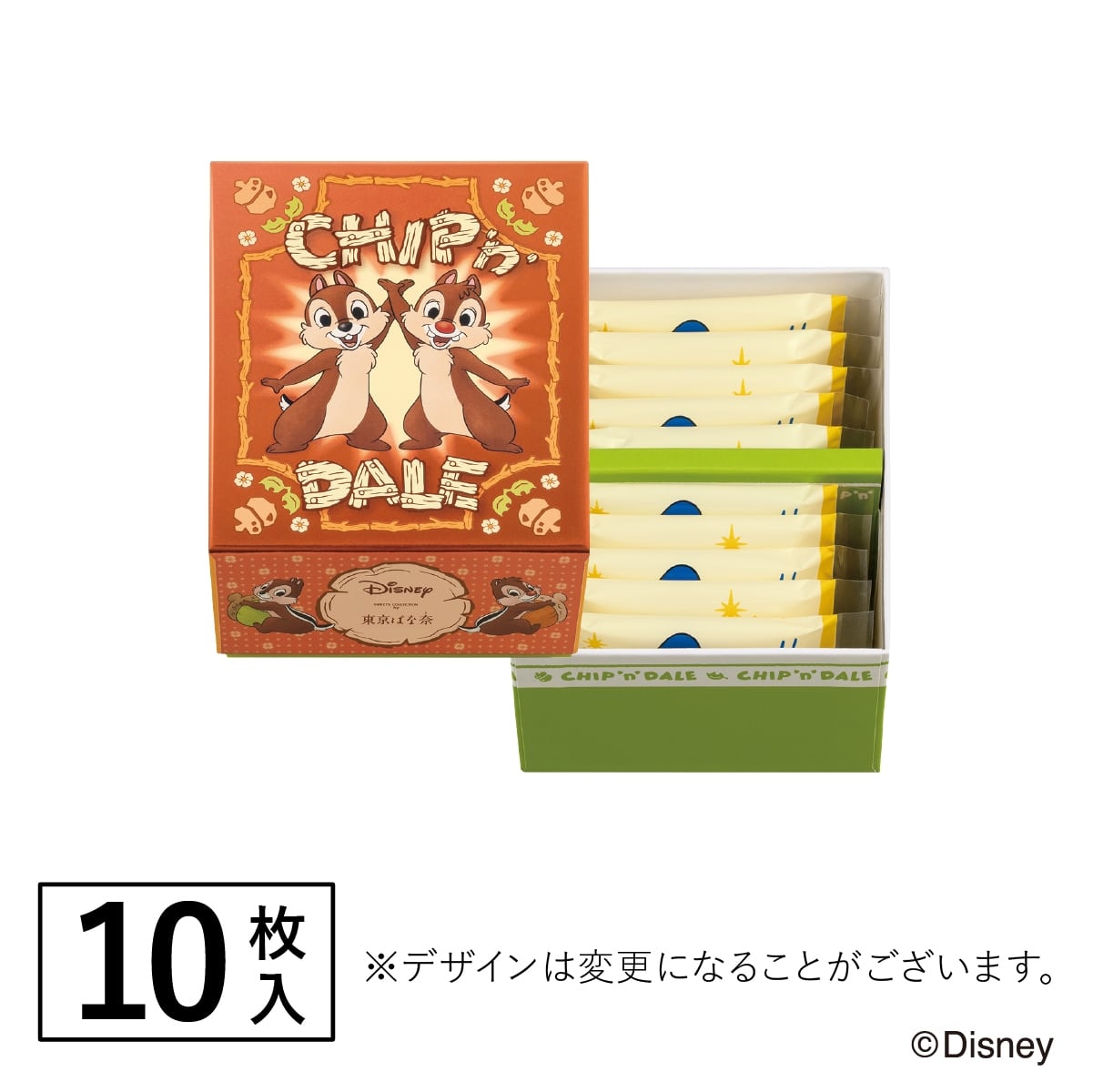 🌸 【預訂】Chip & Dale 白朱古力夾心餅(10入) - Tokyo Banana x Donald Duck, Chip & Dale