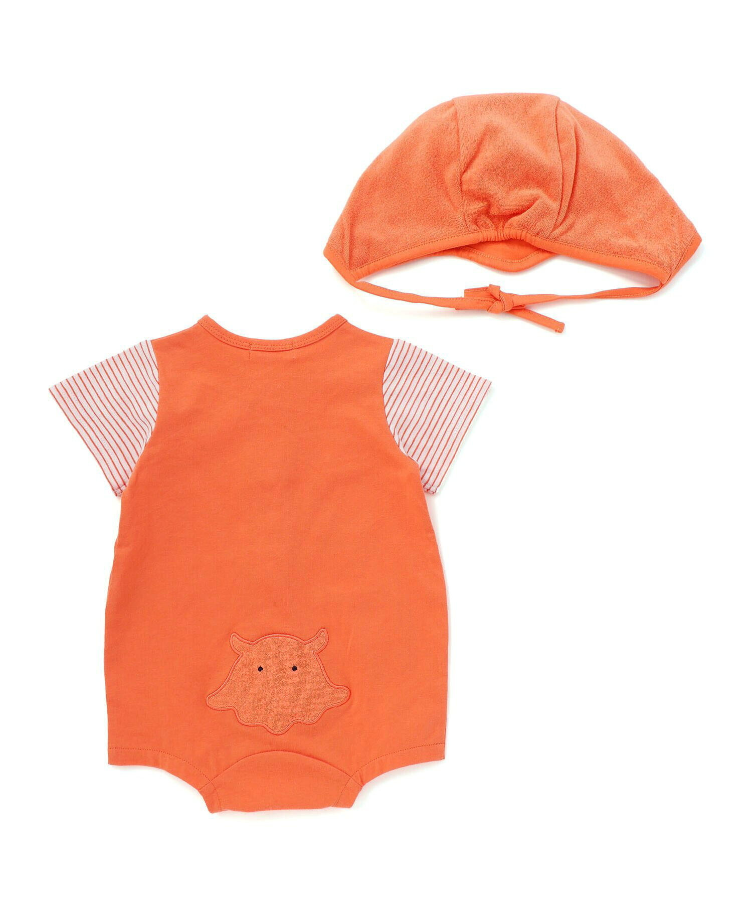 🇯🇵預訂 日本直送🇯🇵Slap Slip Baby兩色章魚海豹造型短袖包屁衣帽子套裝