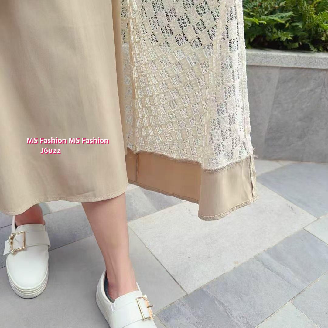 J6022 韓國🇰🇷特色通花半腰裙