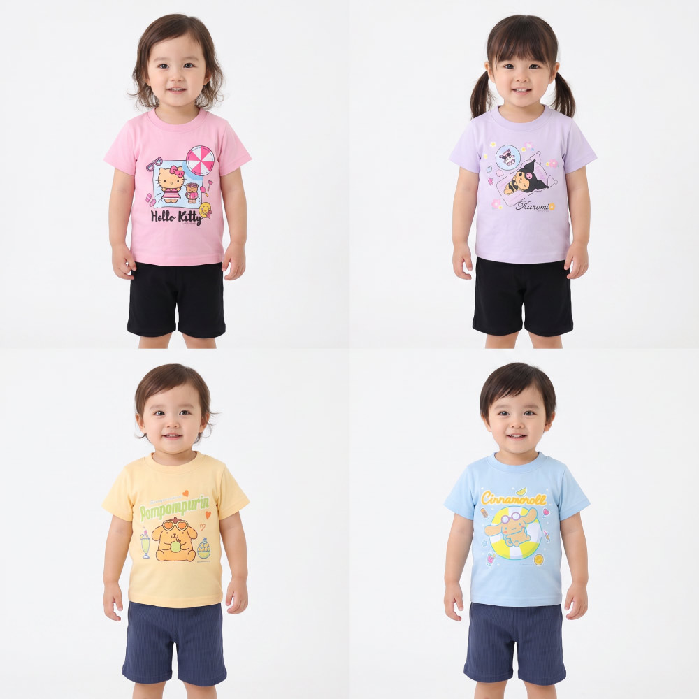 🆕【⭐訂購⭐】🌀 🇯🇵 日本直送 #Sanrio 曬黑公仔 短袖家居服套裝［4款選］🌀[PLGA-0135] [260827]