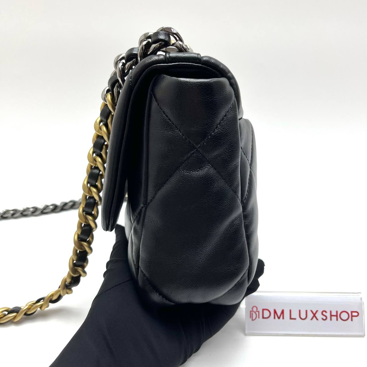 Chanel 19 Bag Small Black GHW (Microchip)
