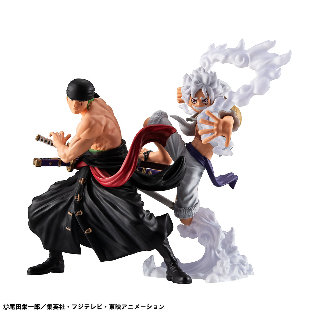 (預訂訂金 $100) (總價 $322) (魂限) MegaHouse WALLSTAR 海賊王 路飛 五檔 & 卓洛 W.STAR ONE PIECE Monkey D. Luffy Gear Five & Roronoa Zoro (連特典) (行版) 