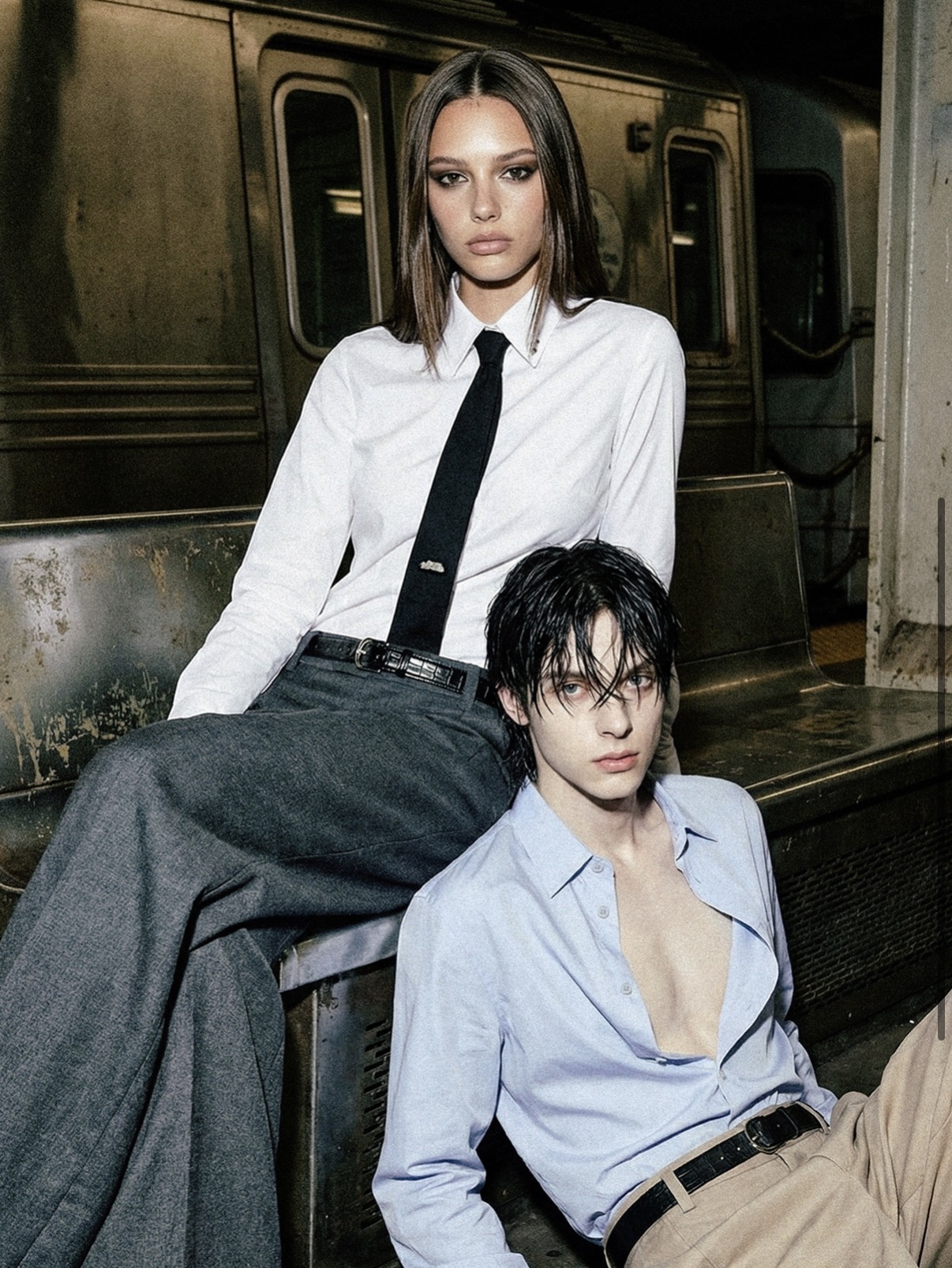 BADBLOOD新款 [w-pts26-082] Contour Curved Fit Cargo Pants - Black