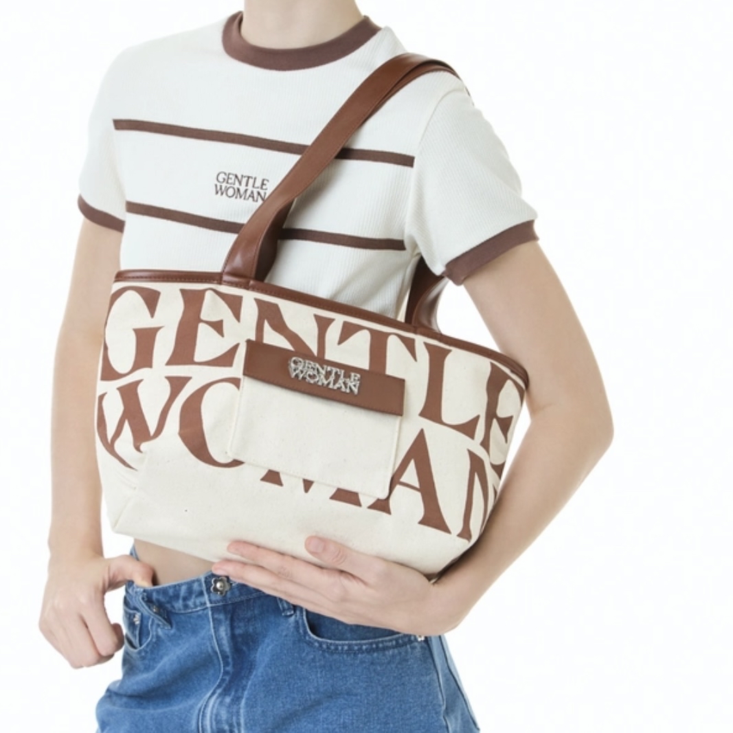 預購 | 🇹🇭GENTLEWOMAN ⭐TOTE WITH FRONT POCKET(BROWN) BG1105-1