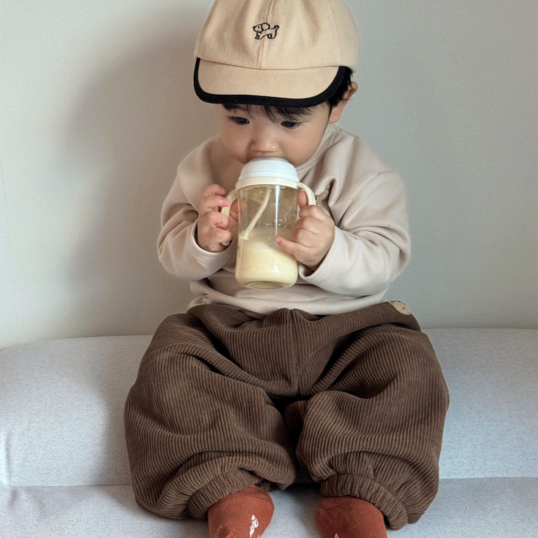 25F/W DTD愛心連連串系列💕-燈芯絨羊羔加絨褲 130