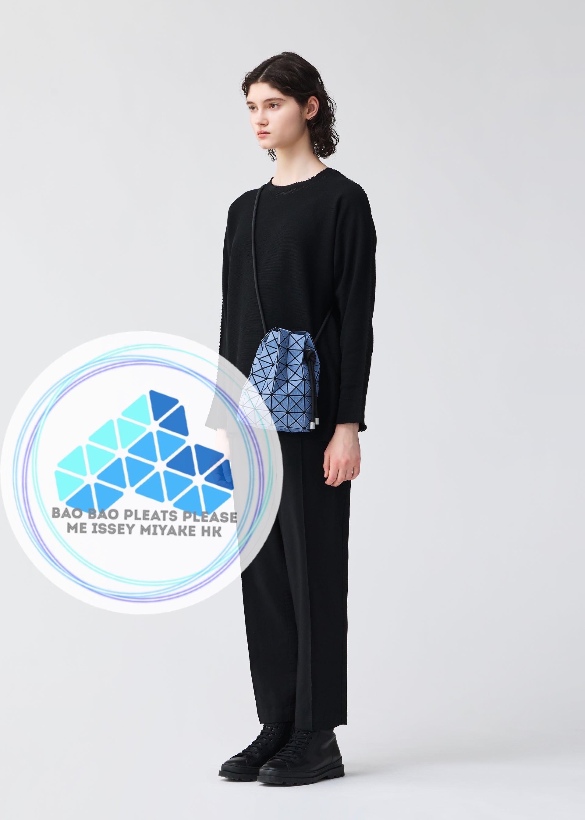 BAO BAO WRING DENIM仿牛仔紋束口索繩斜孭袋drawstrings crossbody bag