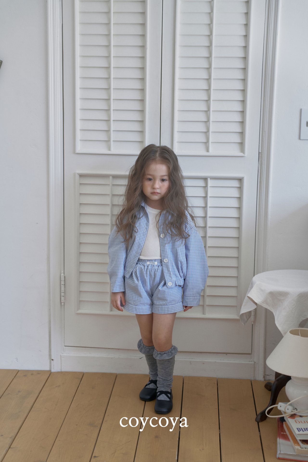 🌸預訂 韓國直送🌸🇰🇷COYCOYA兩色標籤格紋輕盈透氣短褲