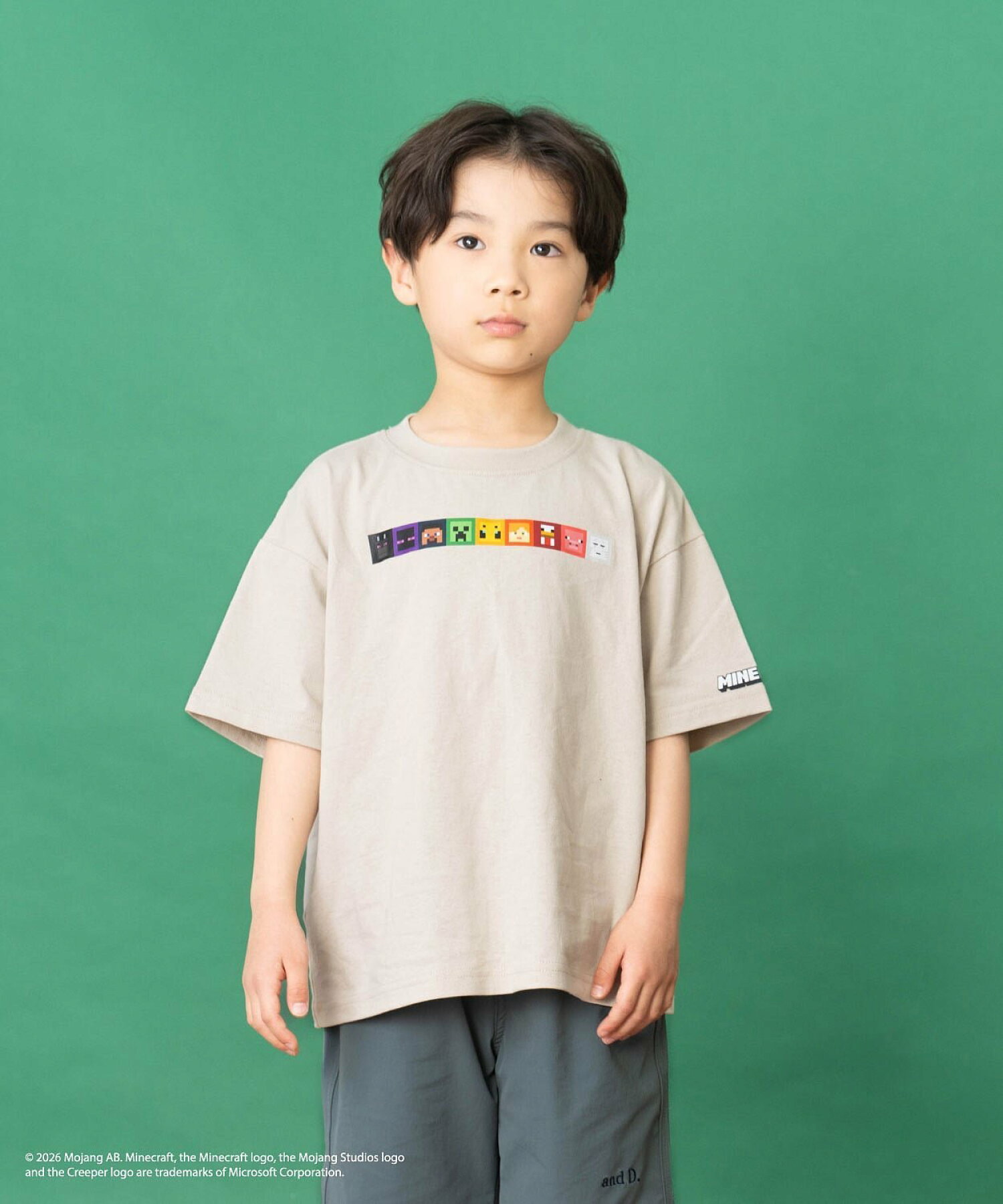 🆕【⭐訂購⭐】🌀🇯🇵 日本直送🌀#Minecraft 方形圖標臉 前後印花 短袖Tee [3款選] 🌀 [ELGA-0015][260804]