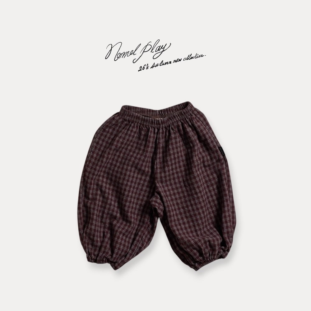 Normalplay | check jogger pants
