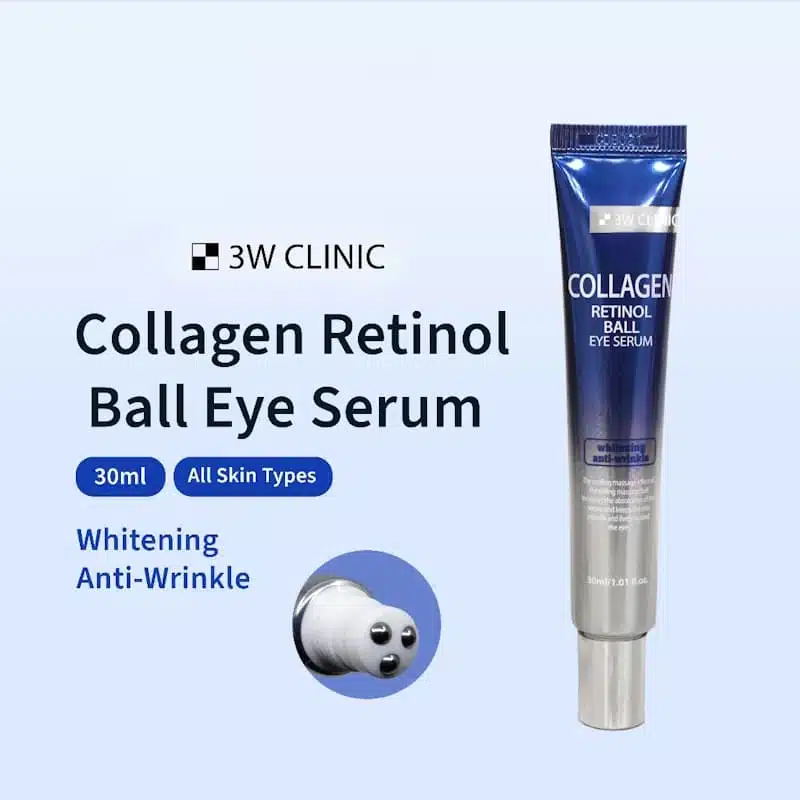韓國 3W CLINIC 膠原蛋白A醇抗皺美白滾珠眼霜 30ml