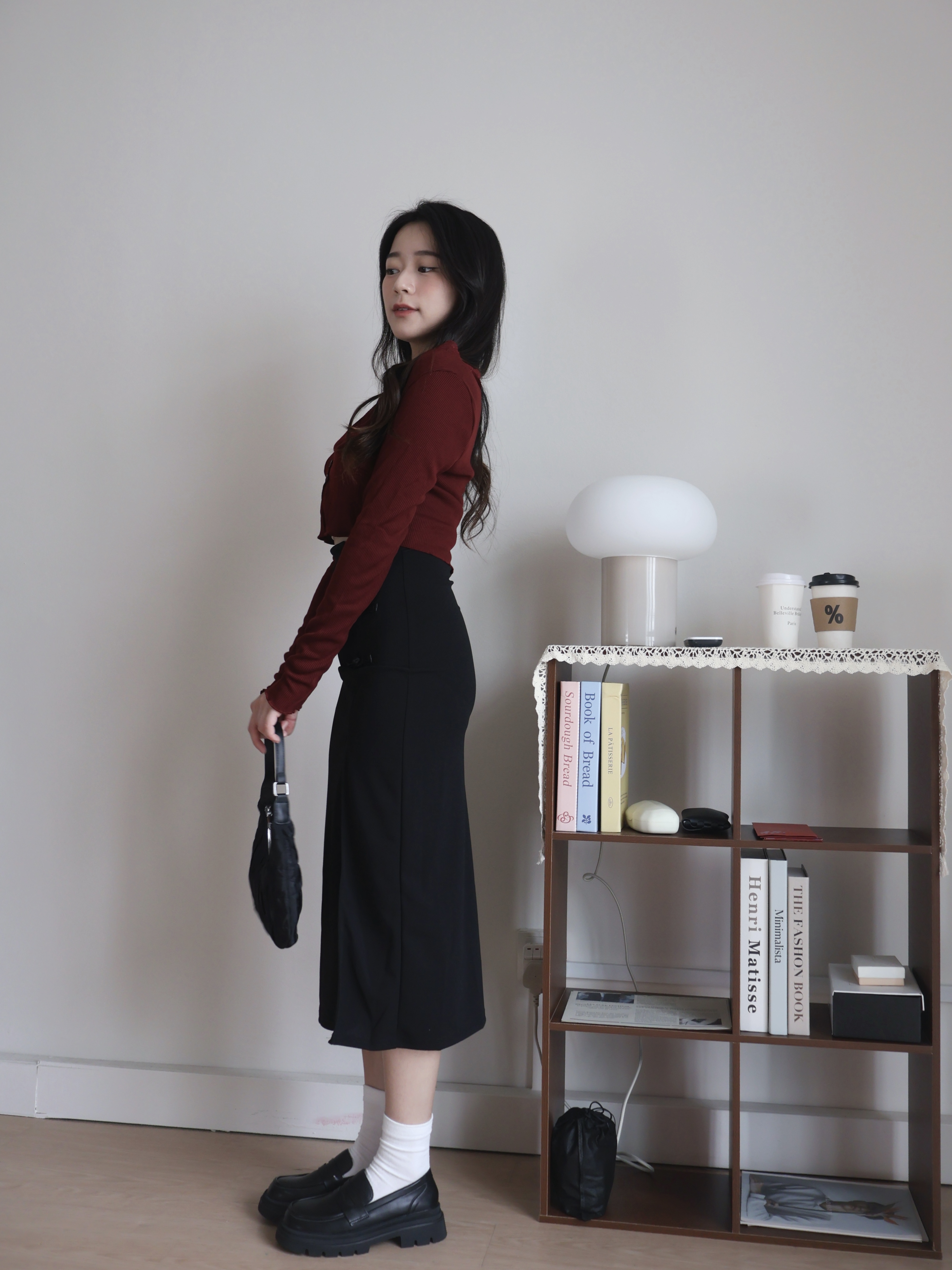 Berry Lace Knit Top | Red