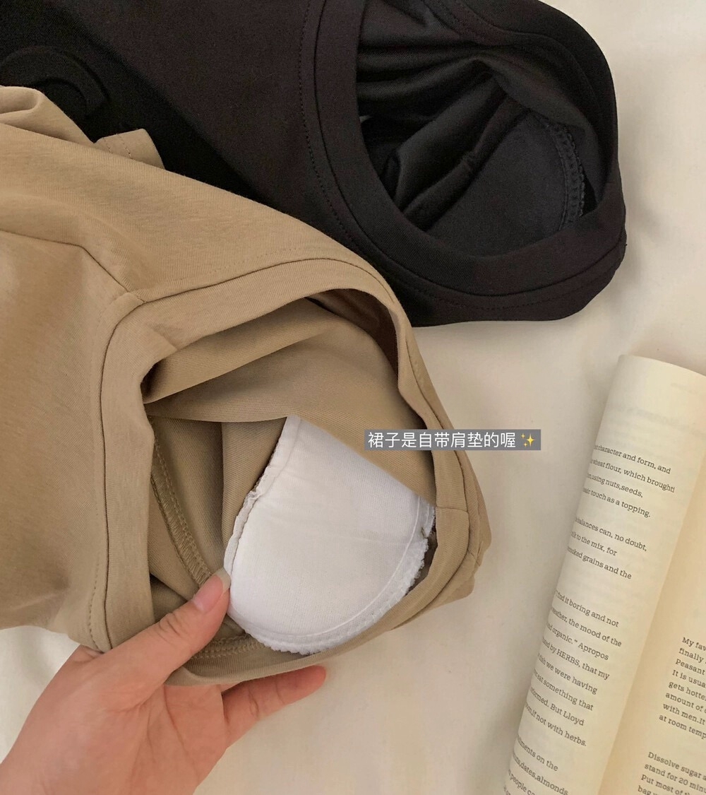 Cheers Letter Casual A-line Dress 美式复古休闲立体字母系带连衣裙(4 colours)