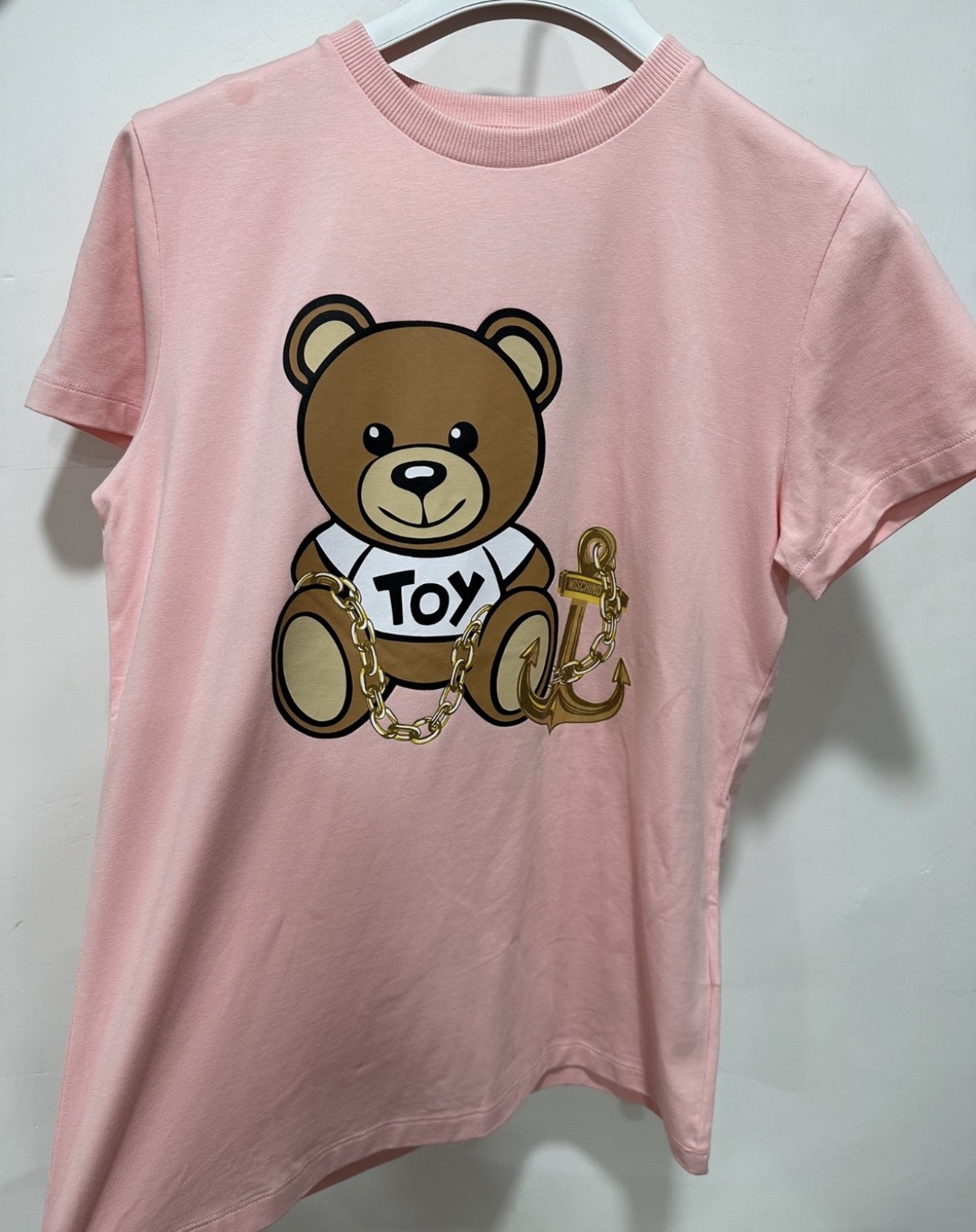 Moschino 海員熊仔粉紅色Tee（童裝14碼）