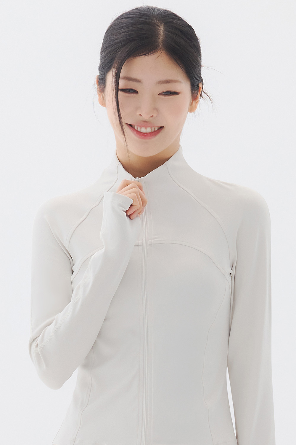 預購_Slim Half-Neck Softie Zip up