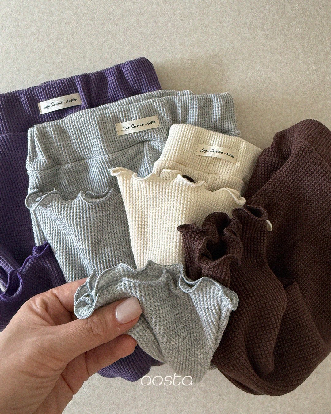 Aosta | [Jelly Waffle Pants]