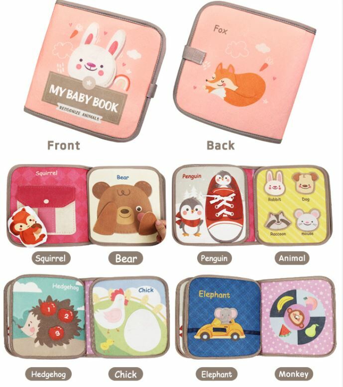 嬰兒BB布書玩具(英文) - 1 現貨