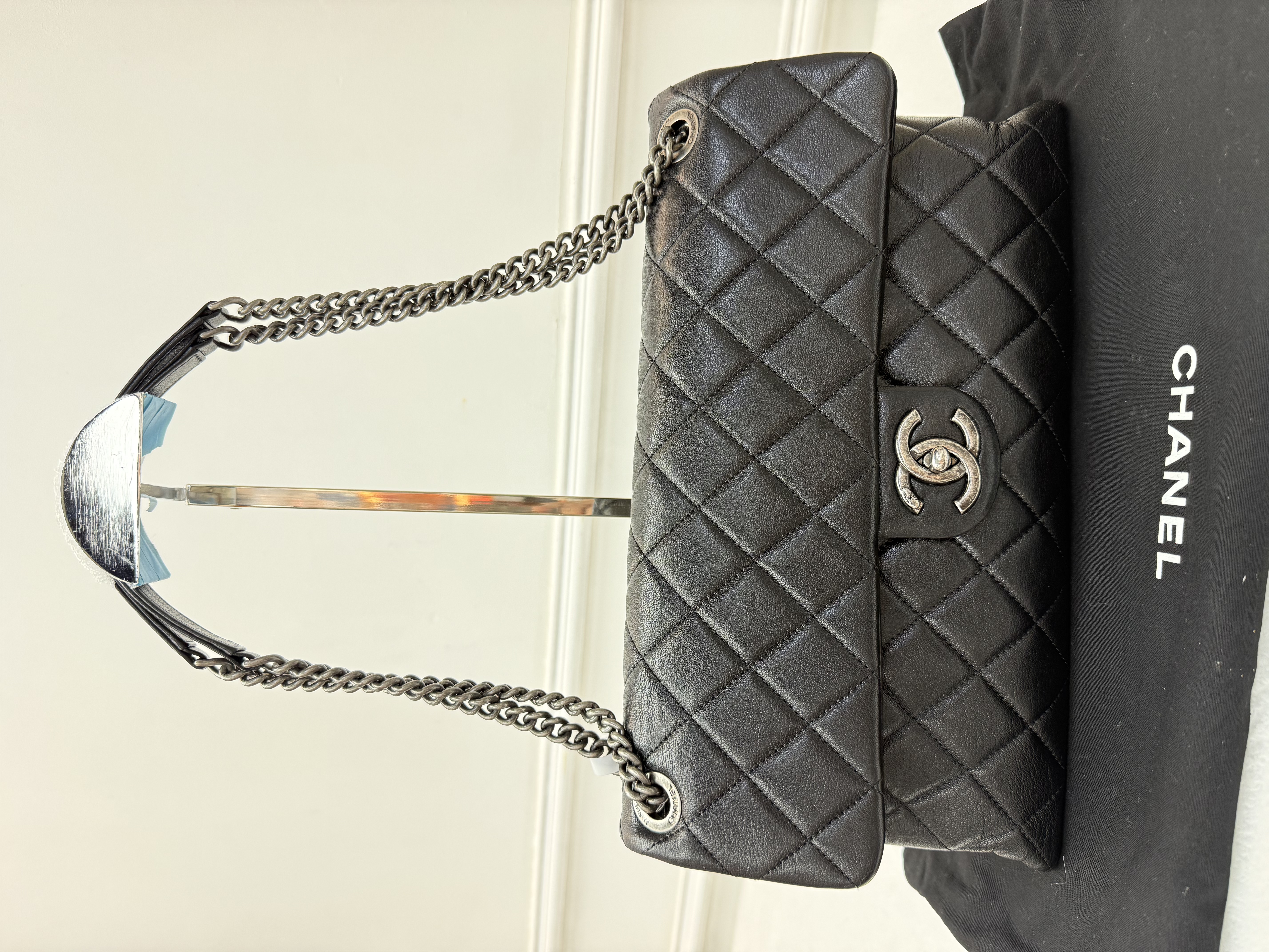 🖤保值經典中古款 Chanel CF系列 zipped shoping bag