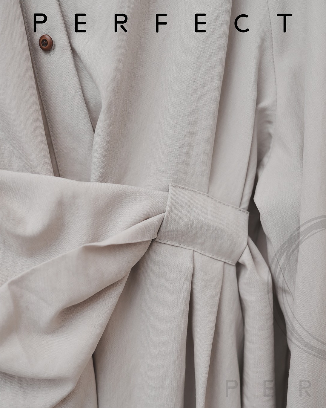 T0007_氣質自帶腰帶隨性上衣（氣質灰）