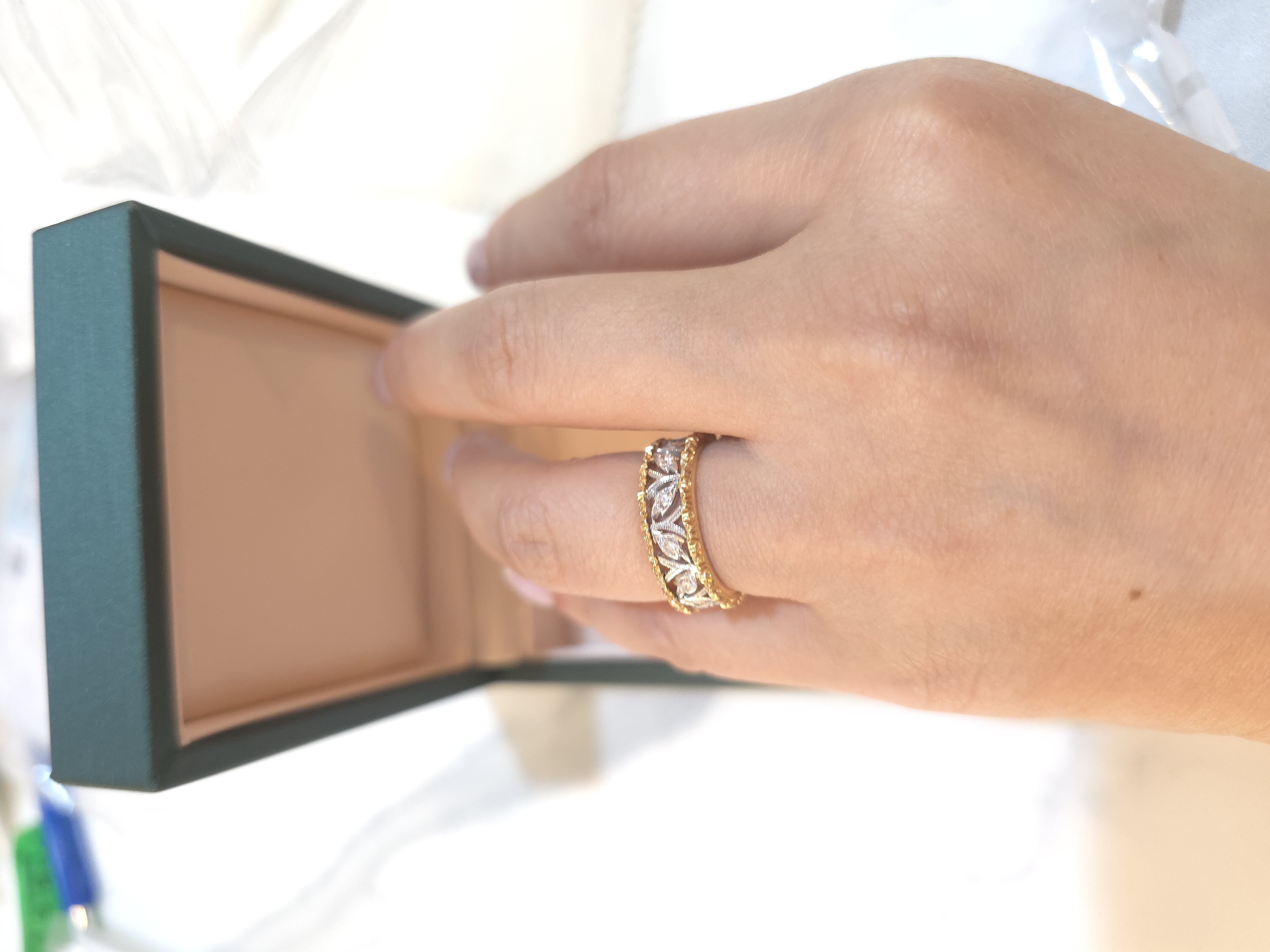 18K培育鑽石戒指 D0.422/12 G5.716 S15