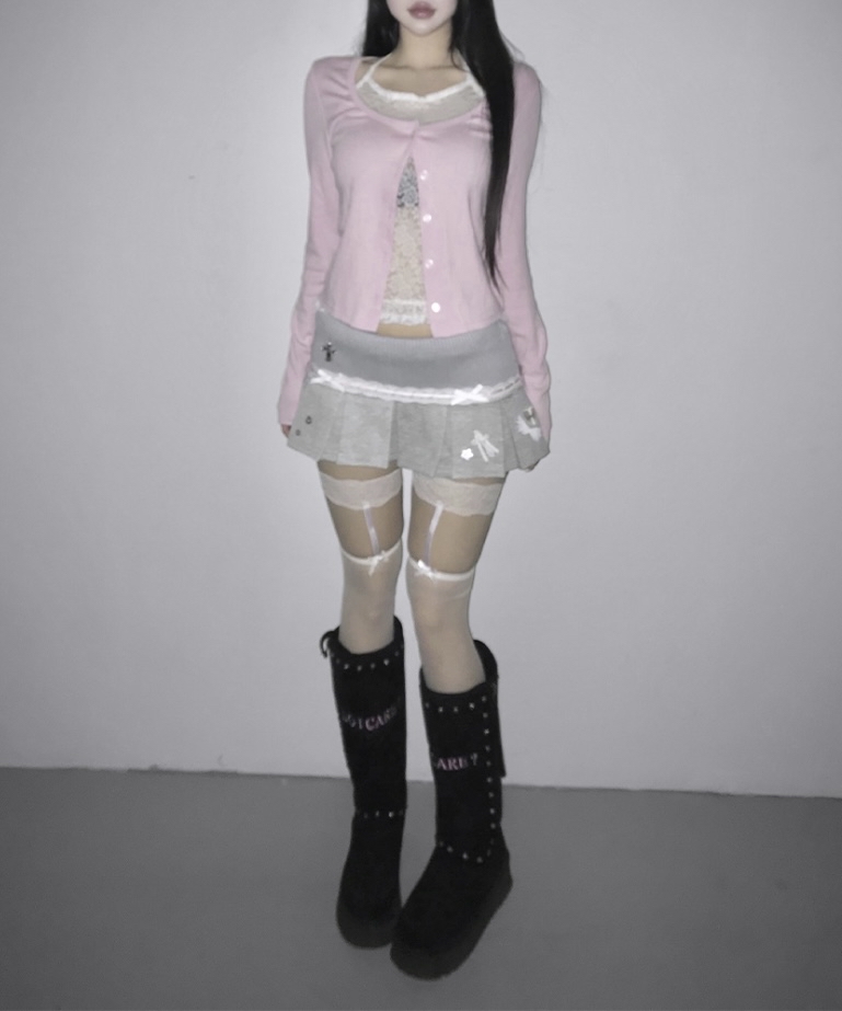 Lace Halter Layered Cardigan Top