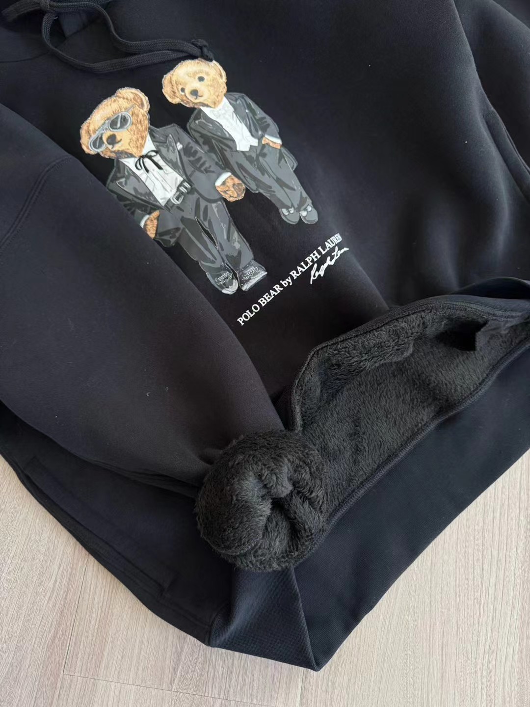 $280件.🐻 原單/P olo R alph Lauren 經典 Bear Hoodie型格紳士熊🐻 × 黑色連帽衛衣