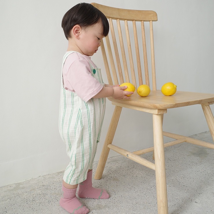 🇯🇵限量預訂 日本直送🇯🇵This and That四色條紋純棉紗吊帶連身褲