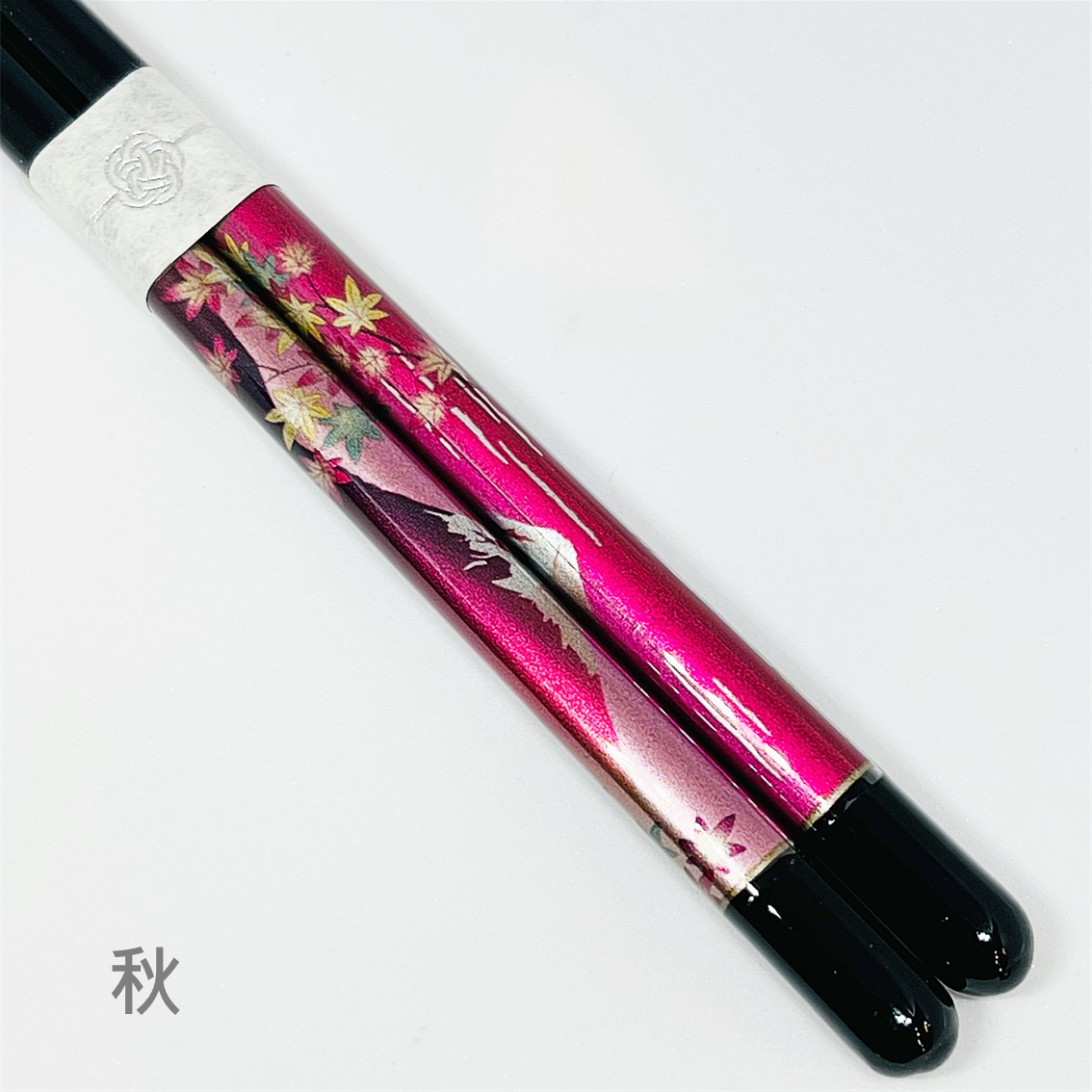 【日本製】若狹塗箸頂級工藝 –富士山四季絕景天然木筷子(23cm)