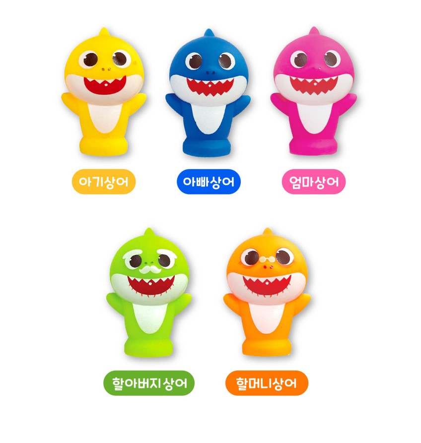   【預訂】韓國直送 Baby Shark Family手指玩偶