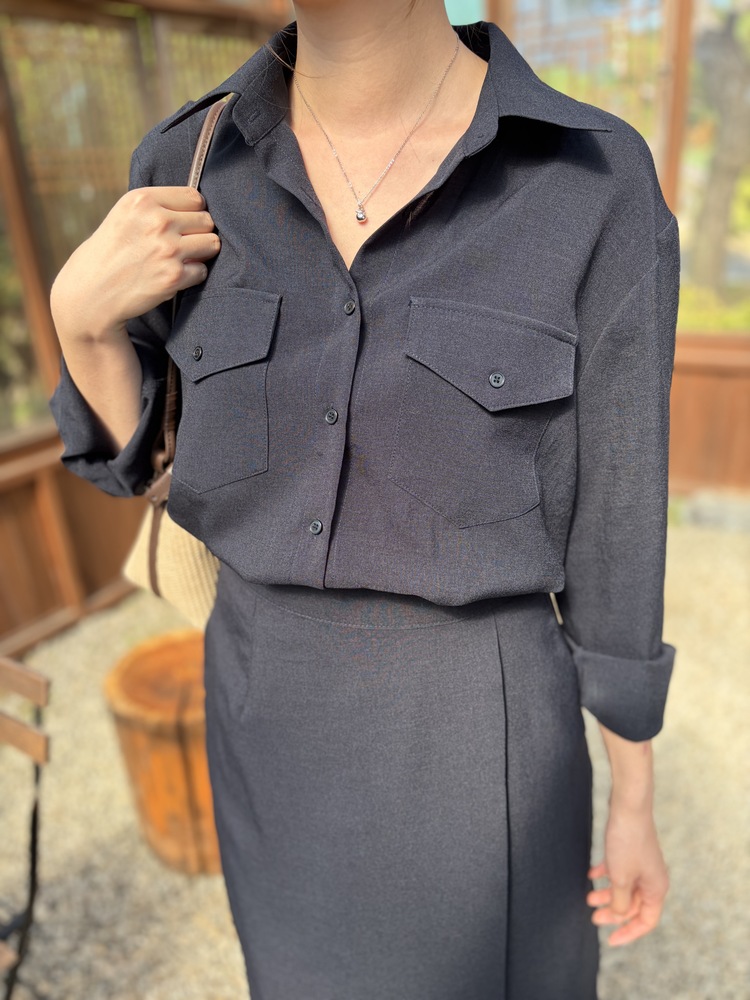 The Colette Wrap Set (Navy)
