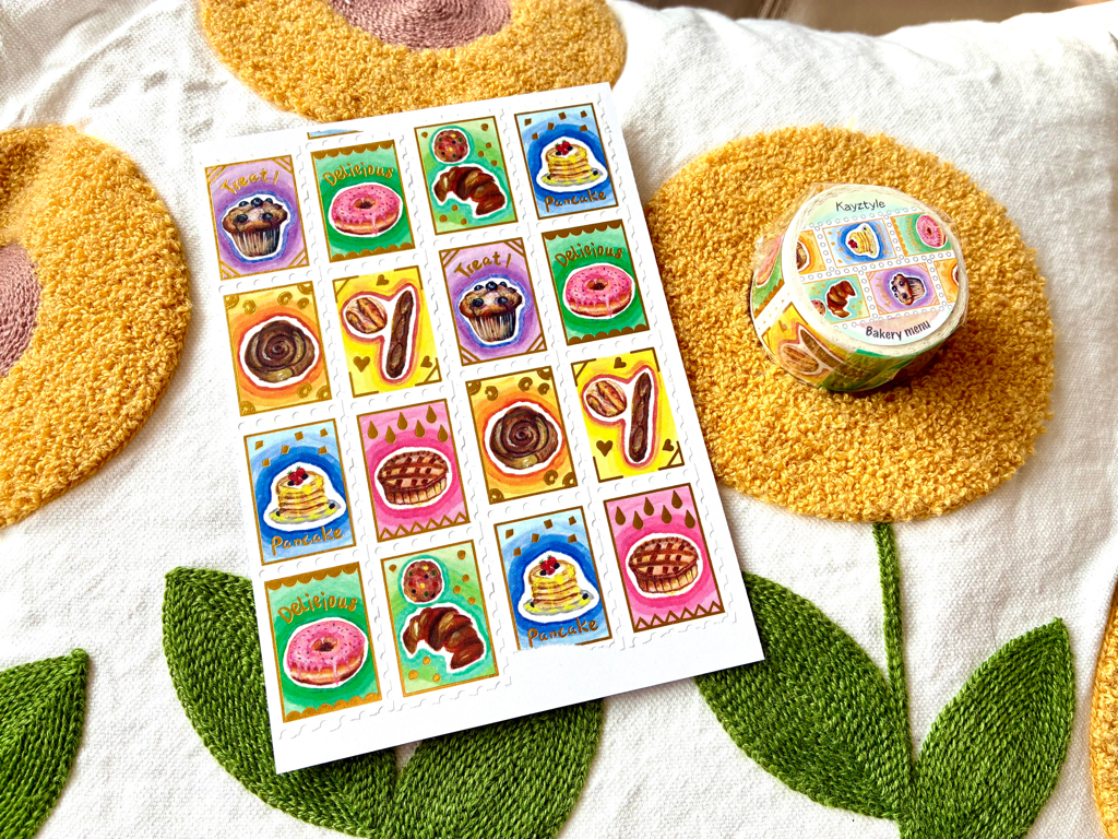 UK Collection 6 @2026 - Kayztyle Volume 21 Washi Tapes（Gold Foil）