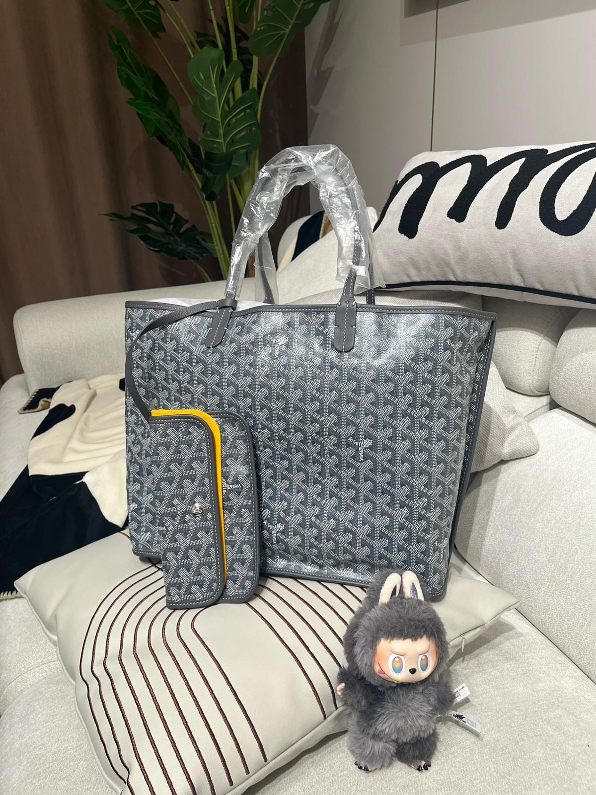全新 Goyard Anjou pm grey 100%Authentic,100%new ✅收據✅dust bag