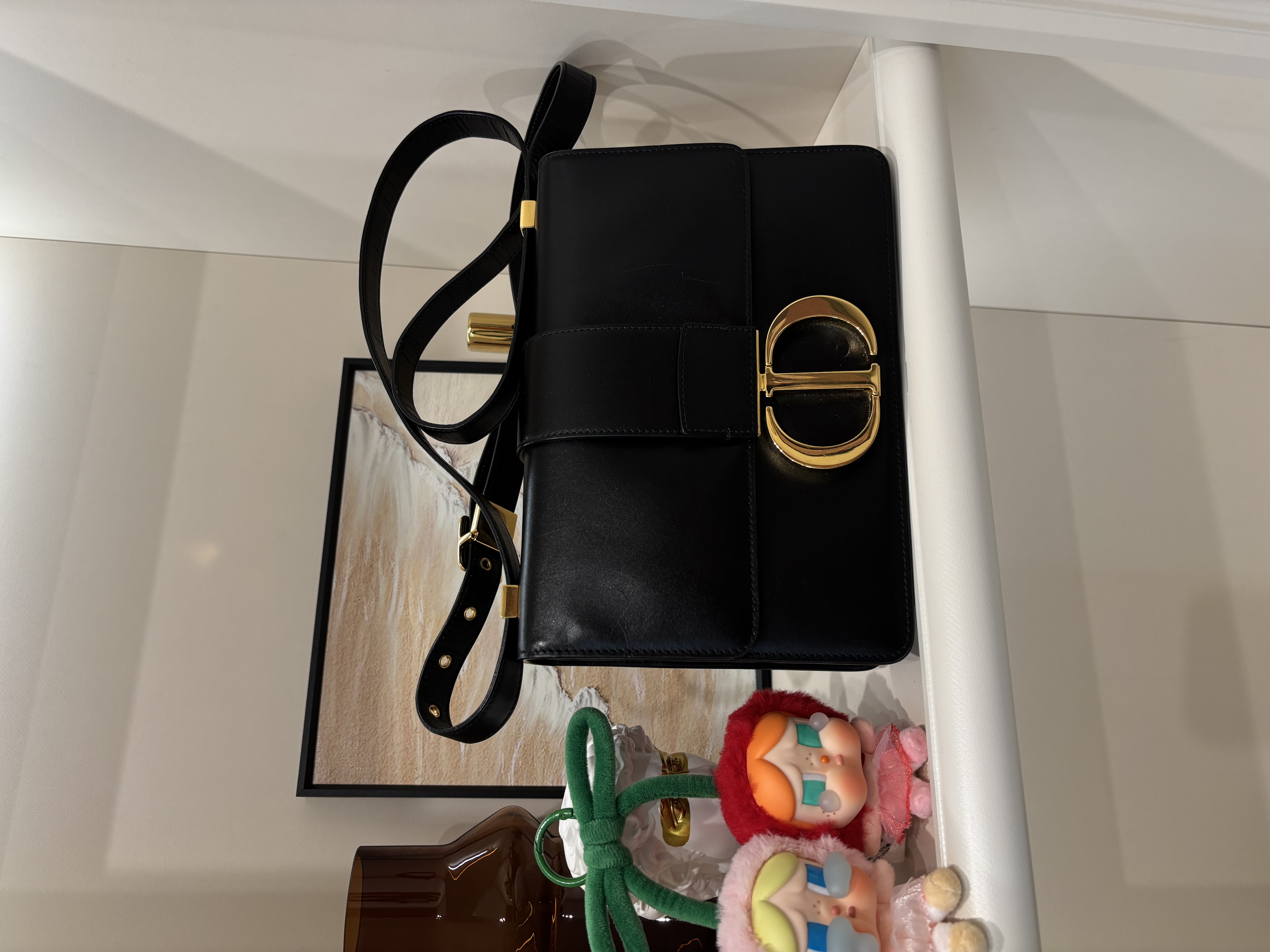 Dior Montaigne 30 Crossbody Bag 黑金 100%Authentic, 90%New ✅ certificate