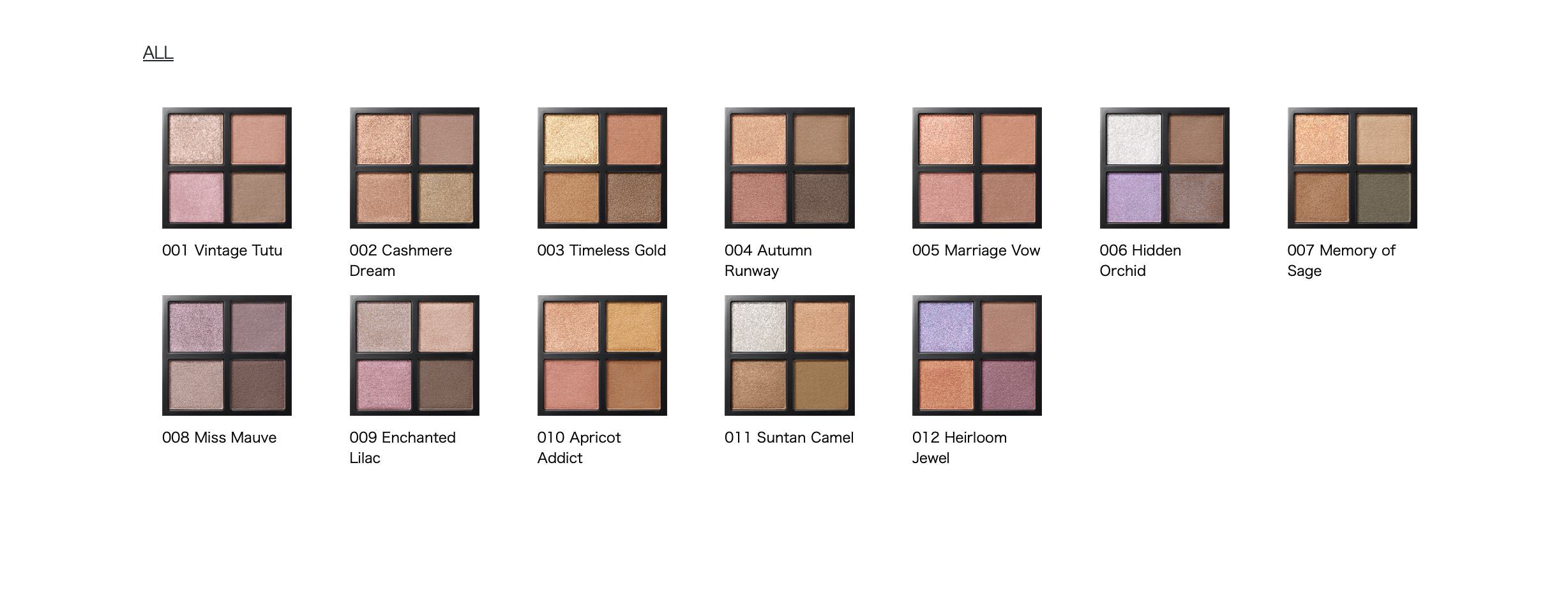 ADDICTION Eyeshadow Palette+ 4色睛藝眼影組合+ (12 Colours)