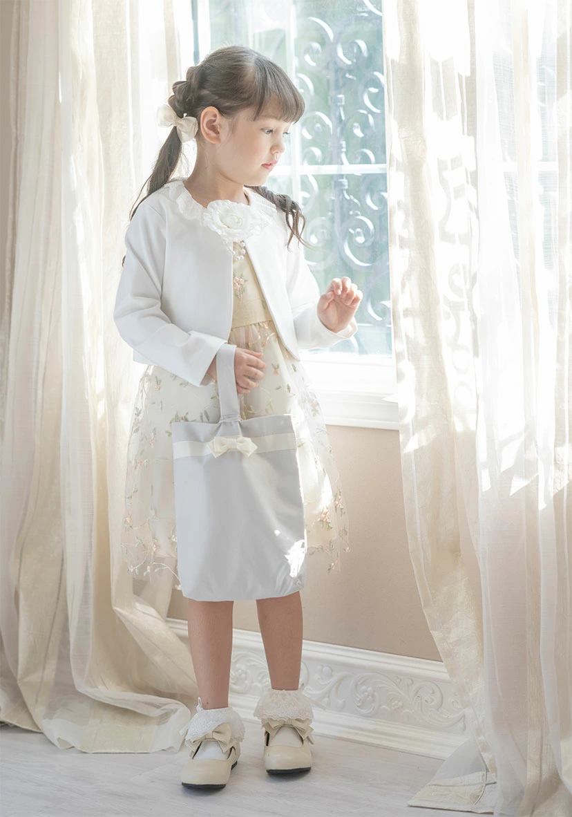 【⭐訂購⭐】🌀 🇯🇵 日本直送 🌀刺繡薄紗連身裙+LACE領外套+襟花 華麗套裝［4款選］ 🌀[EJCA-0124][260214]