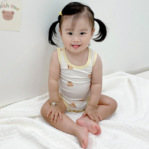 韓國夏季背心包屁衣(M)