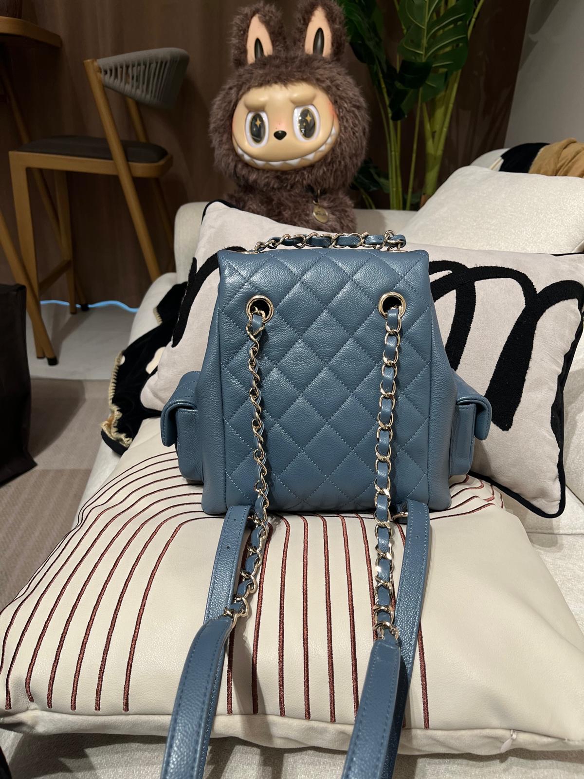 Chanel duma backpack 荔枝牛皮 100%Authentic,98%new ✅收據✅晶片✅塵袋✅盒 