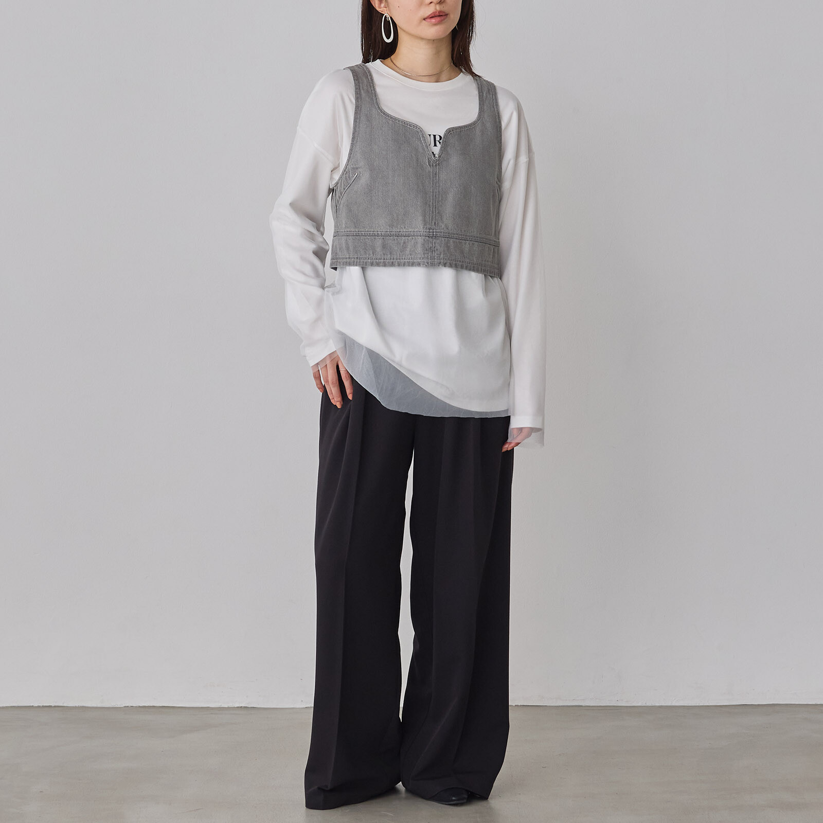 牛仔挺身背心outer【JOT002】