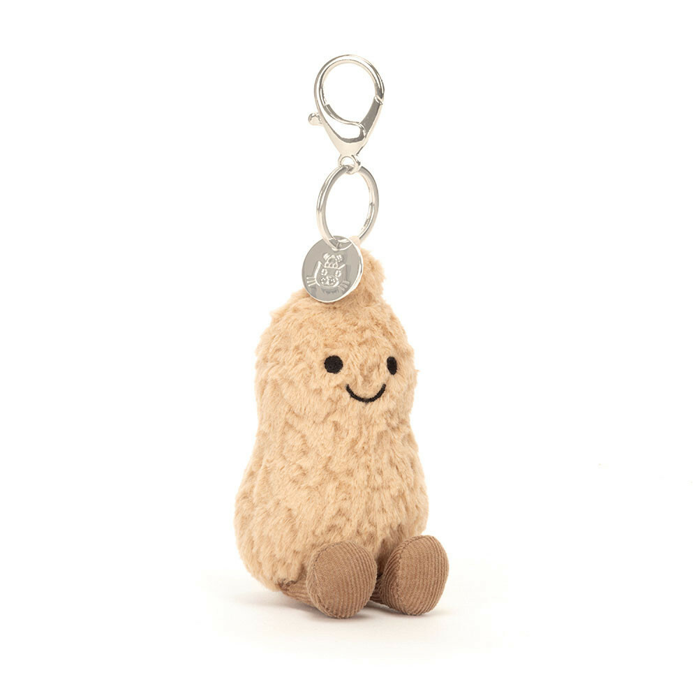 JELLYCAT Amuseables Peanut Bag Charm 趣味花生鎖匙扣