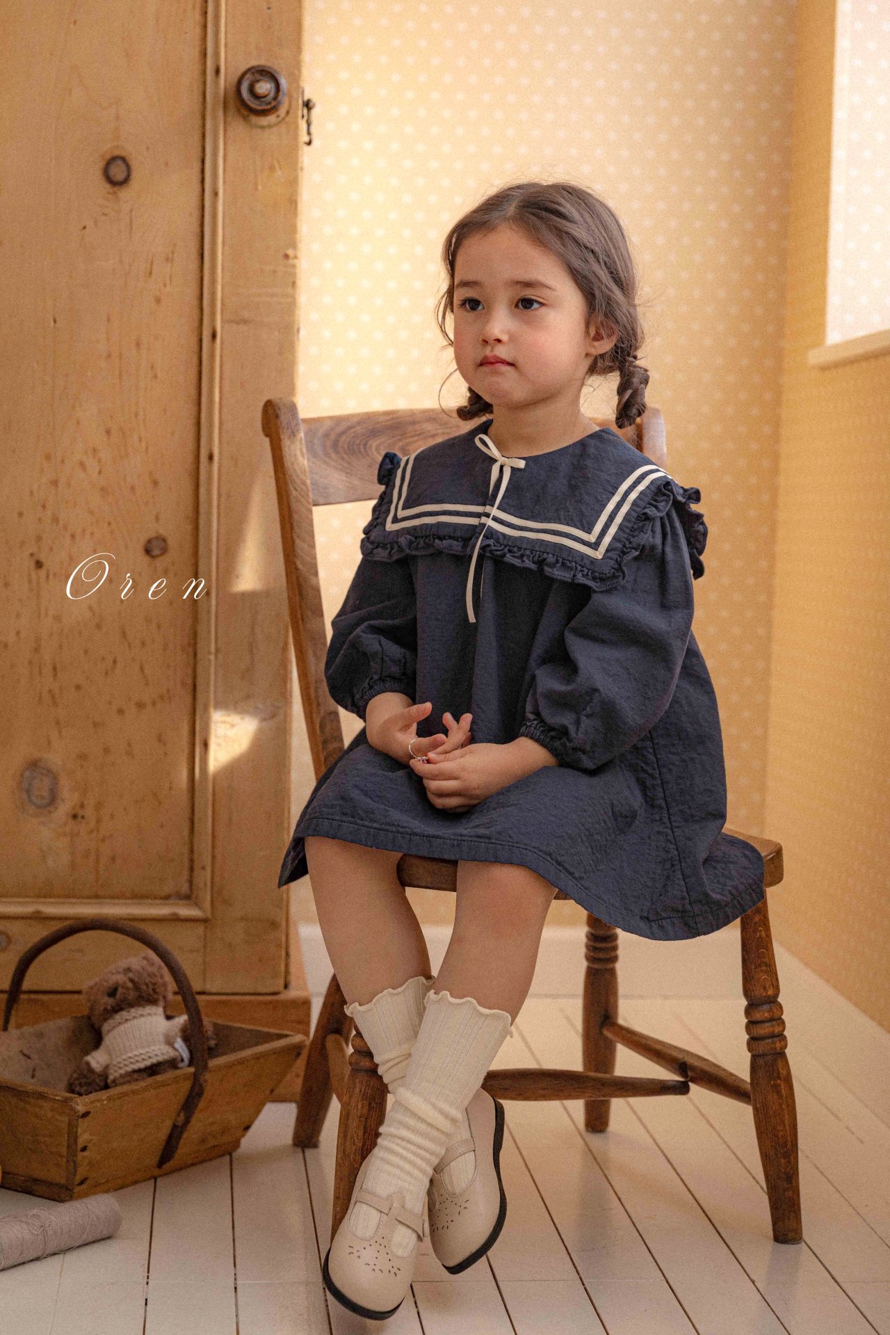 水手風 Jumpsuit / 連身裙 / 套裝 / 帽