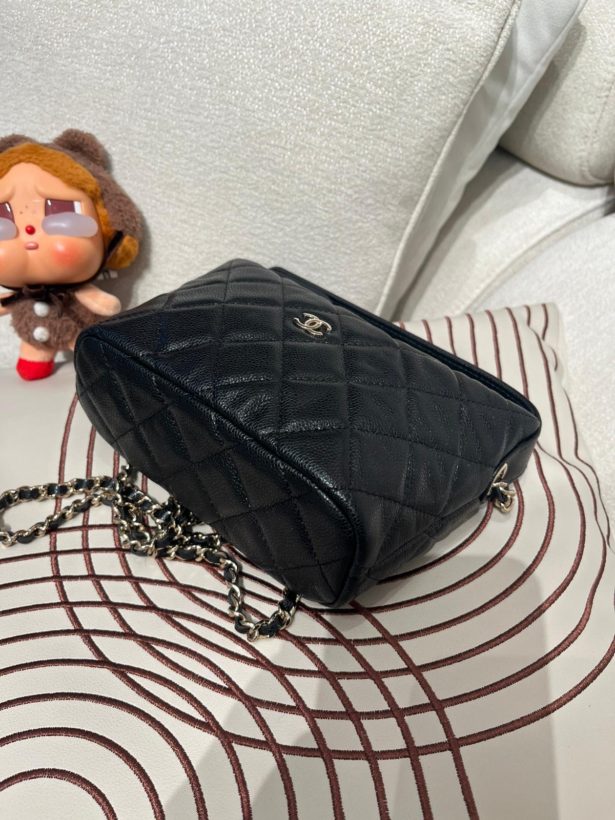 Chanel AP4386  黑色荔枝牛皮金扣 Authentic, 95%New ✅晶片✅Dust bag ✅Box