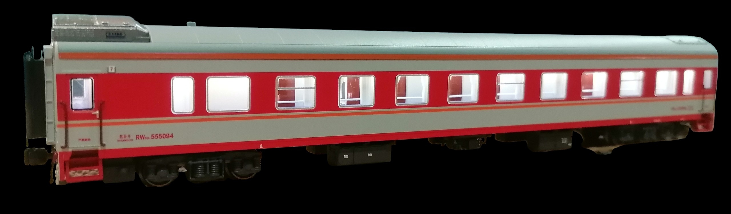 長鳴N比例 （1：160）出品京局京段幹線列車K105/106 北京西－深圳 全編18節