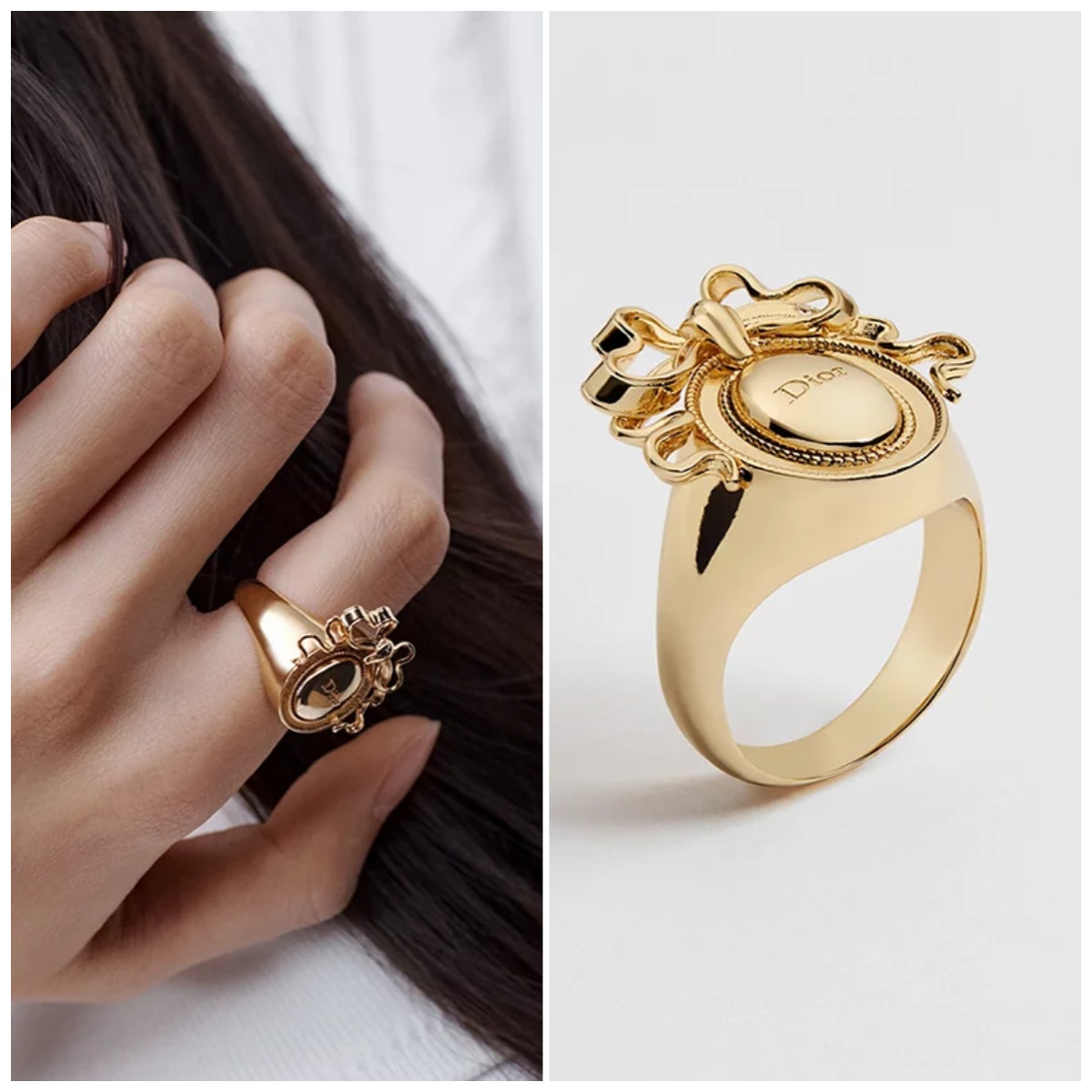 Dior Médaillon Ring 橢圓蝴蝶結戒指