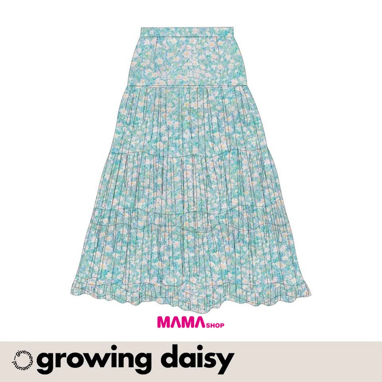 泰國直送Boho chiffon skirt波希米亞雪紡裙