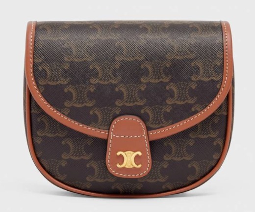 CELINE Triomphe 印花迷你 Besace 手袋