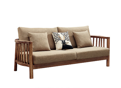 實木三人梳化 75