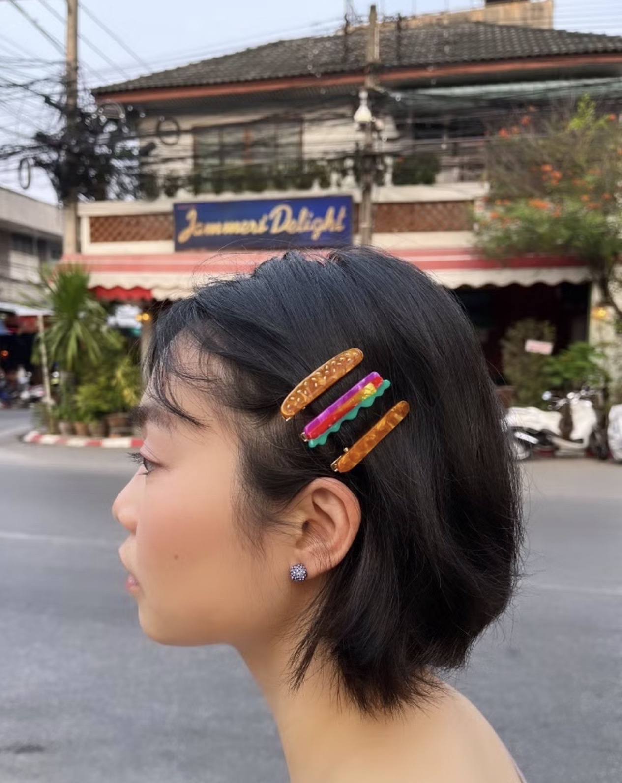 漢堡包 髮夾組合 鴨嘴夾