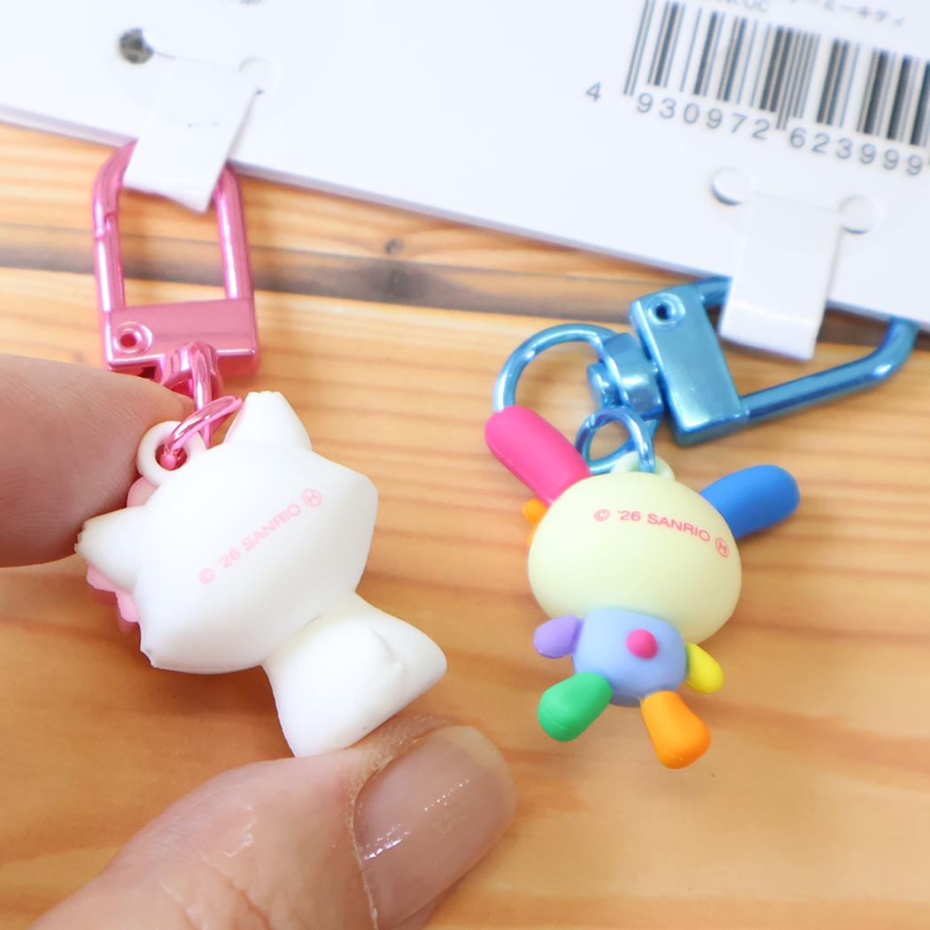 現貨｜【一套兩個】Sanrio Usahana 彩耳兔 & Charmmy Kitty 日版 PVC 立體 吊飾鎖匙扣 (SAC-PK-UC)