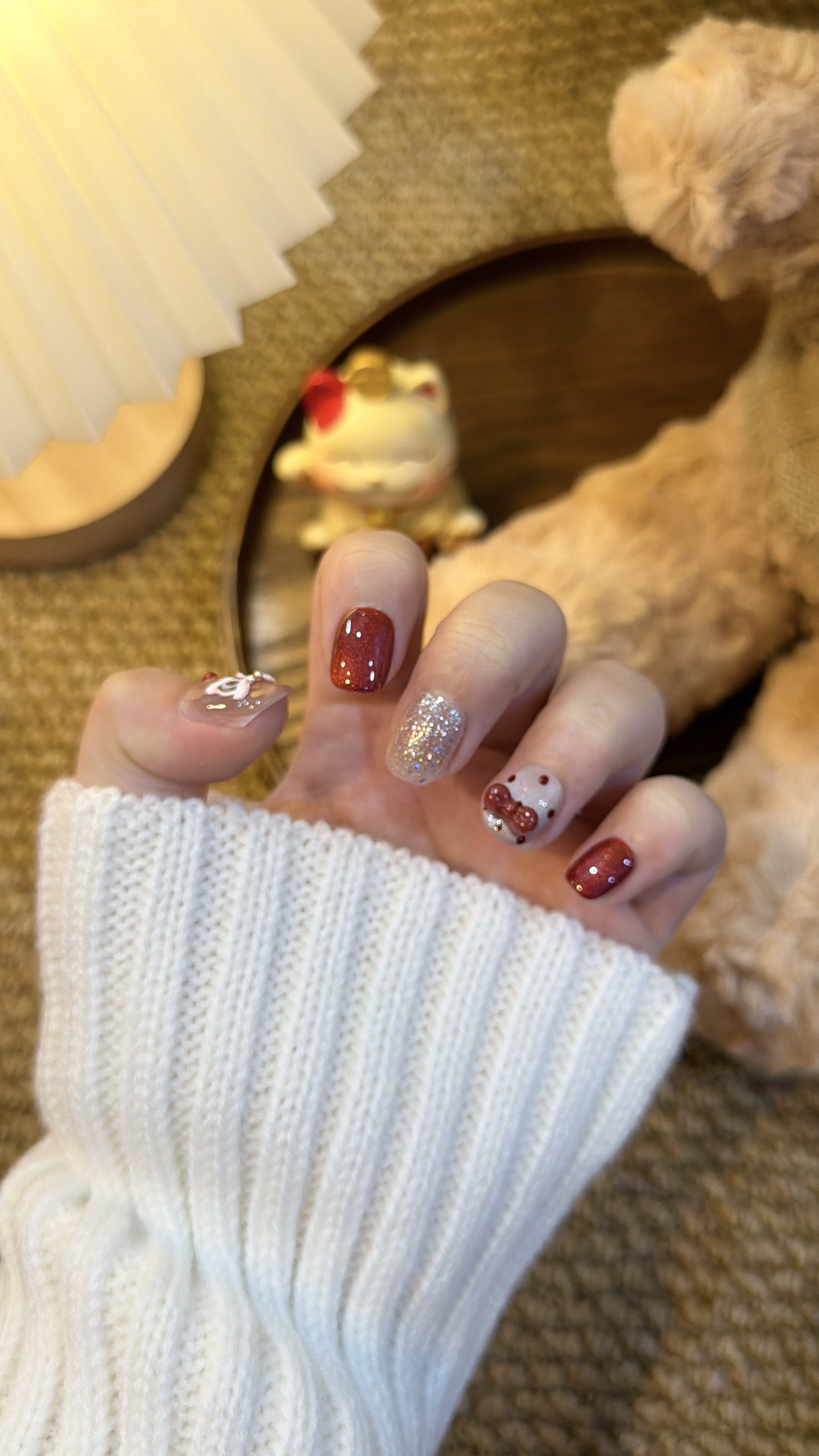 醒狮纳福 短方圆