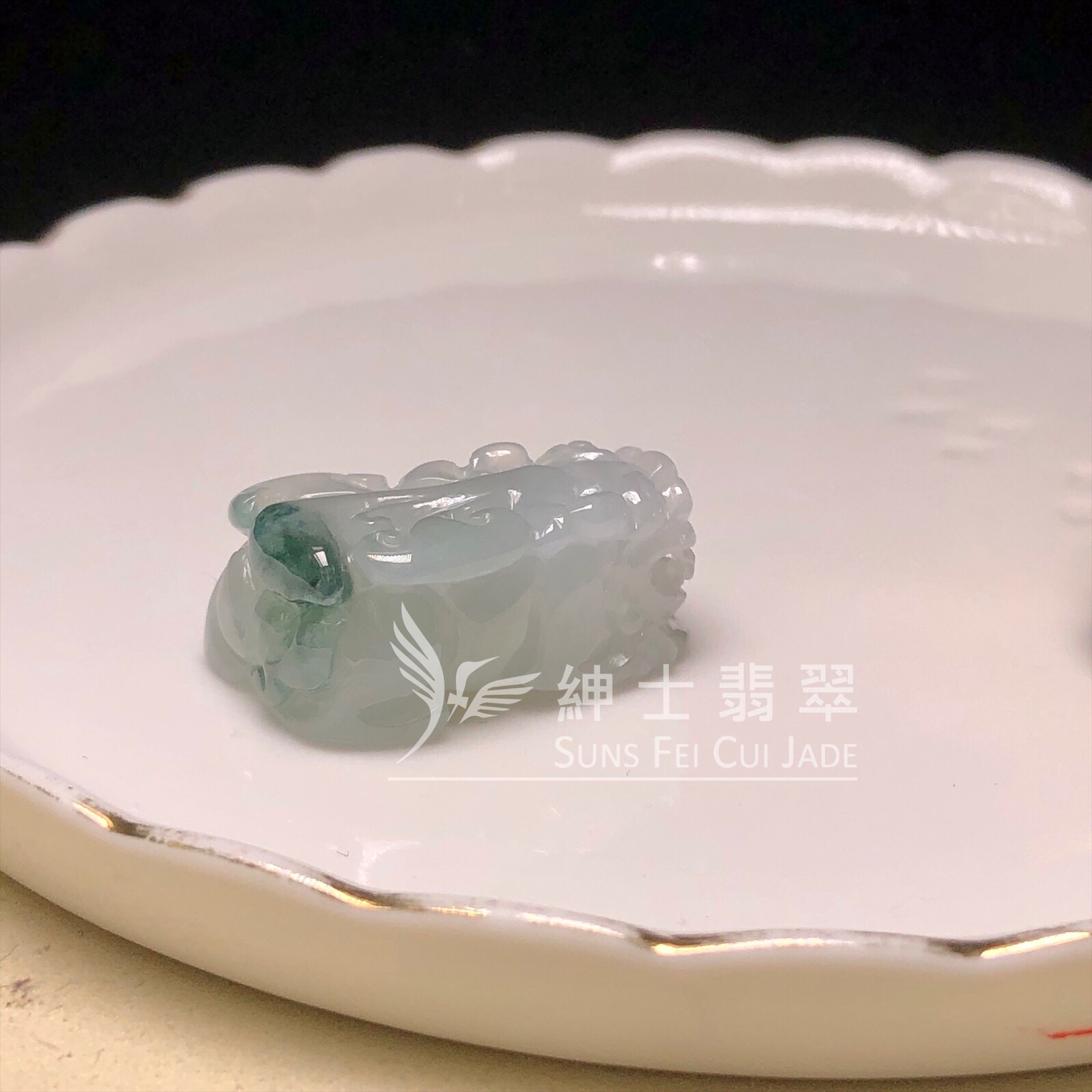 YK00442 飄藍花貔貅